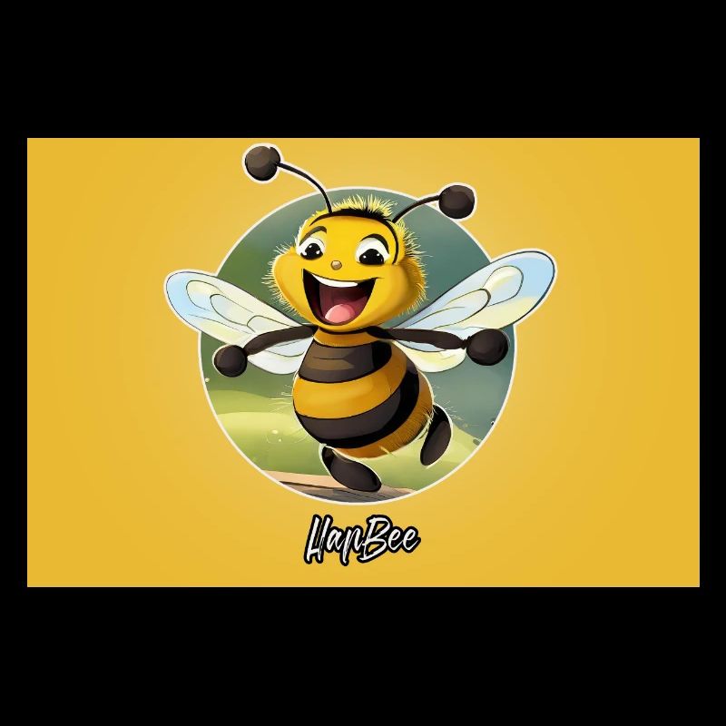Pun ambiguous expression – HapBee (Happy Bee)