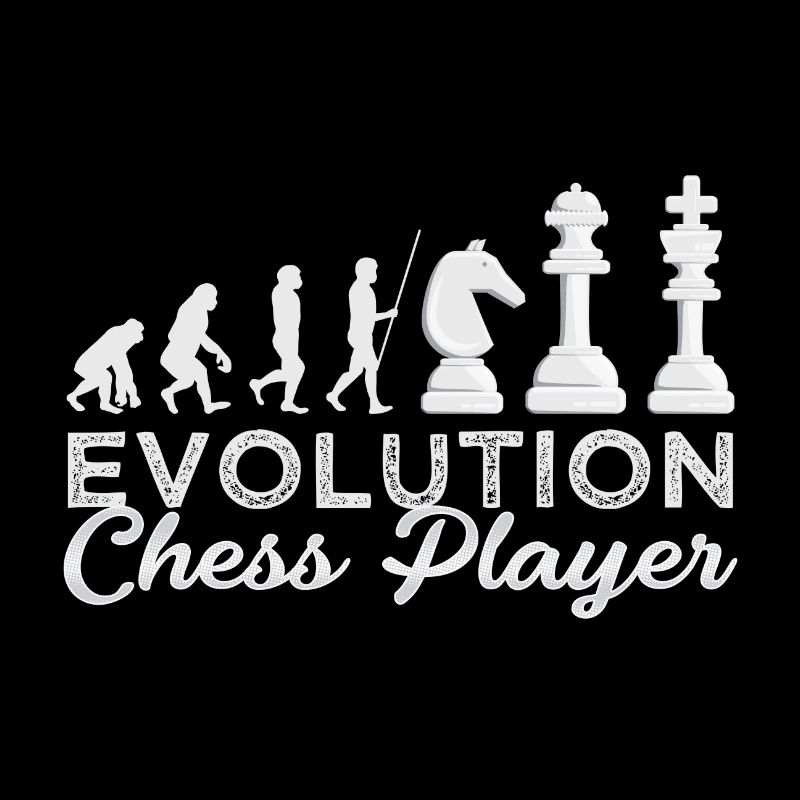 Schach Evolution Schachspieler Geschenkidee