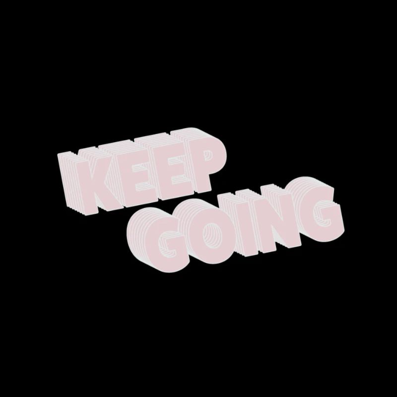 Spruch Motivation keep going Geschenk Sport