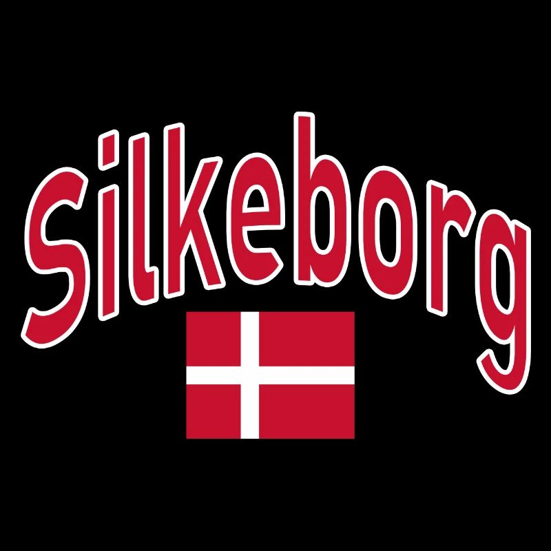 Drapeau de Silkeborg Danemark