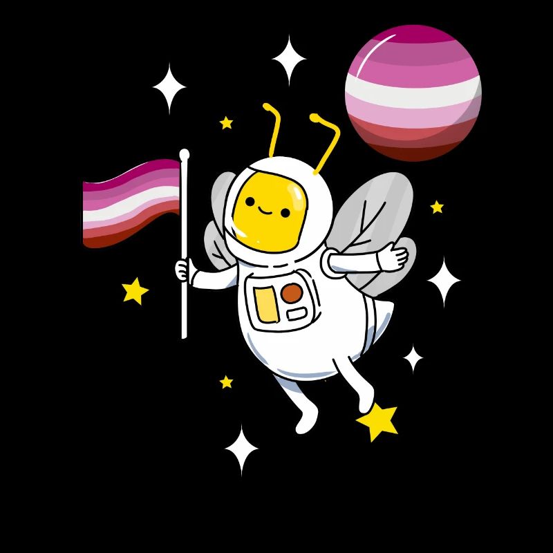 Abeille dans l’espace Lesbian Pride