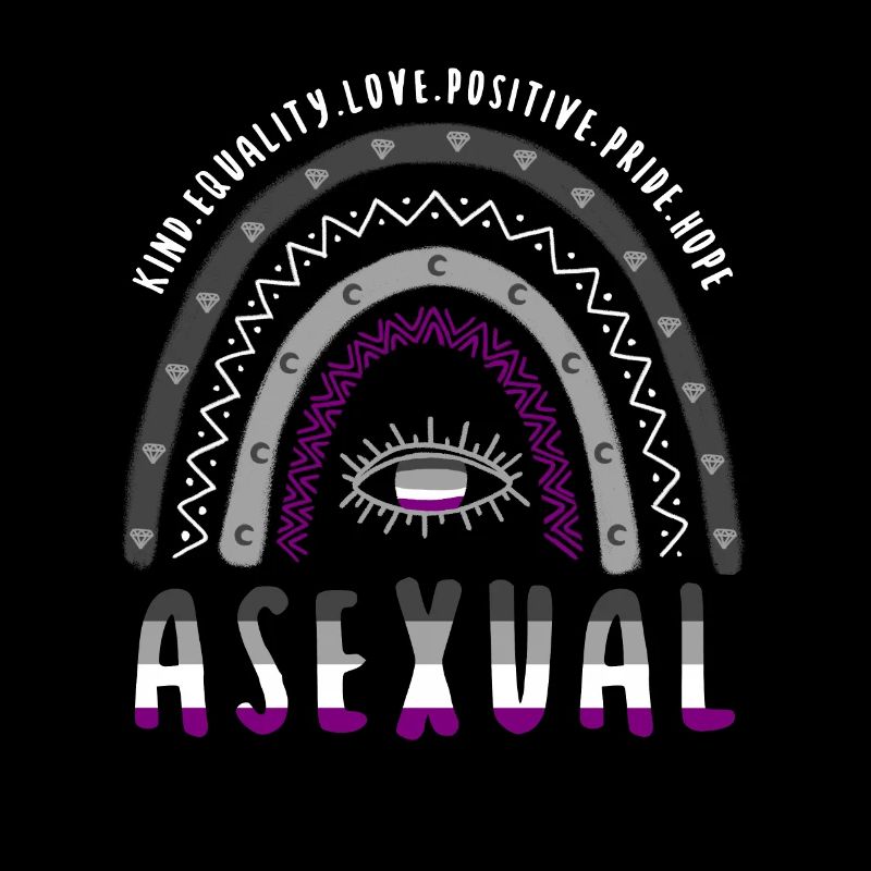 Boho Rainbow Asexuel