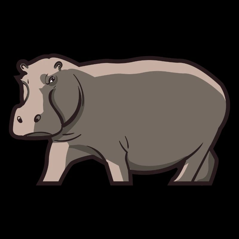 Hippopotamus Hippo Flusspferd Nilpferd Geschenk