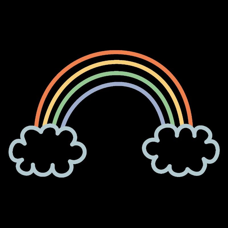 Rainbow dyed
