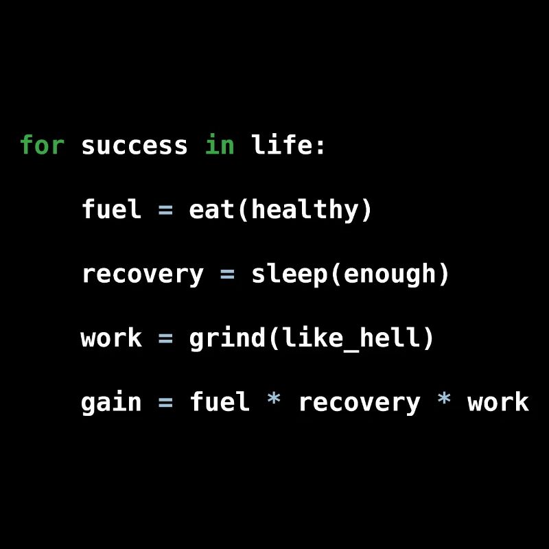 Python code, success, grinding, programming