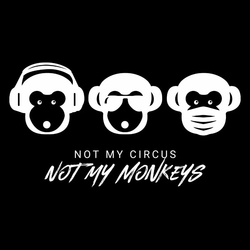 Muniax Monkeys Masque Blanc