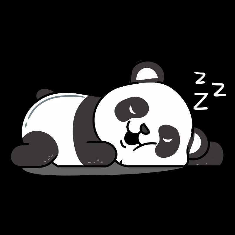 Panda endormi