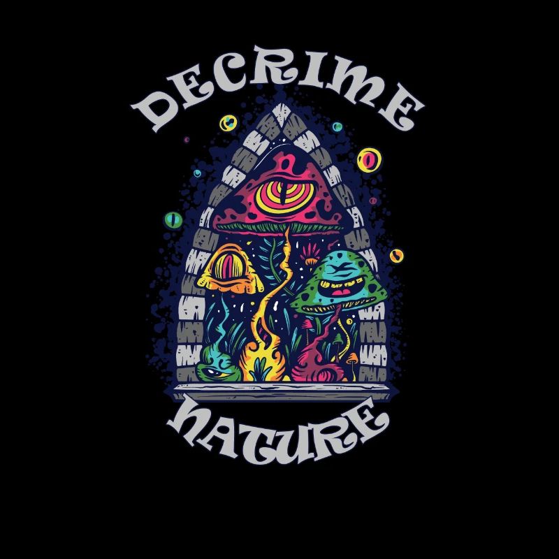 Decrime Nature Champignon Magique Coloré Trippy