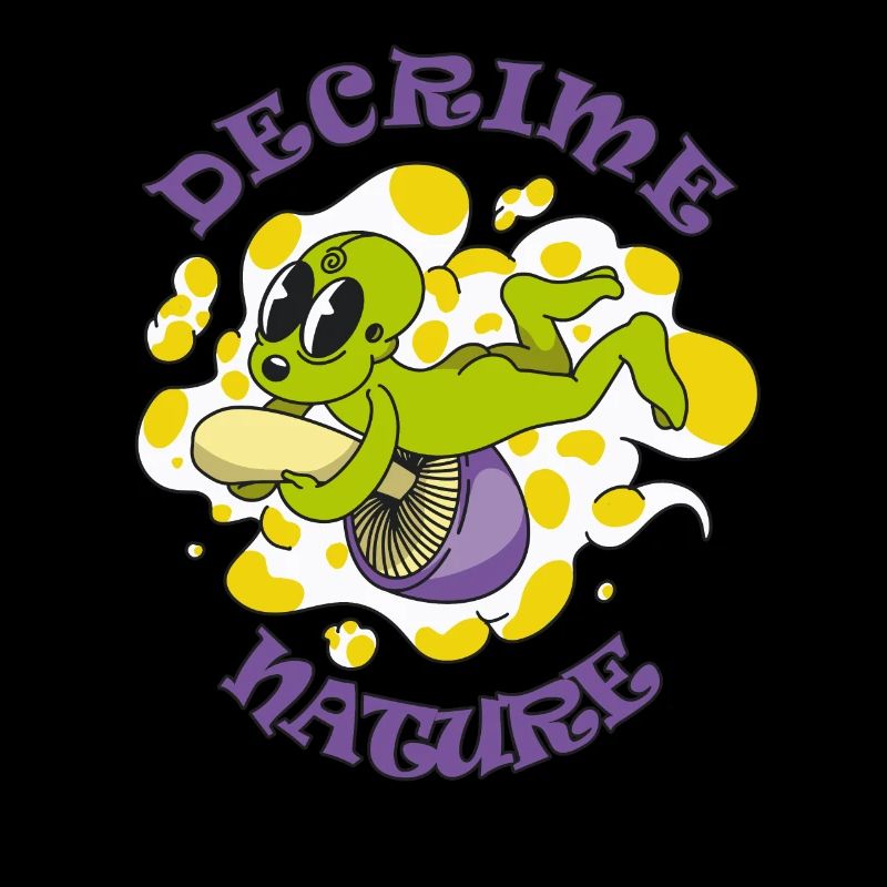 Decrime Nature Champignon Magique Coloré Trippy