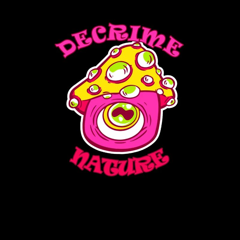 Decrime Nature Champignon Magique Coloré Trippy