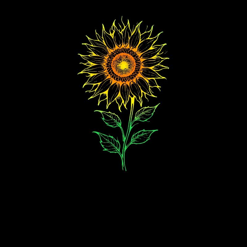 Stylized Sunflower Glow
