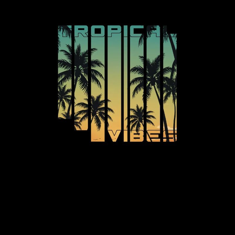 Tropical Vibes Gradient Palms