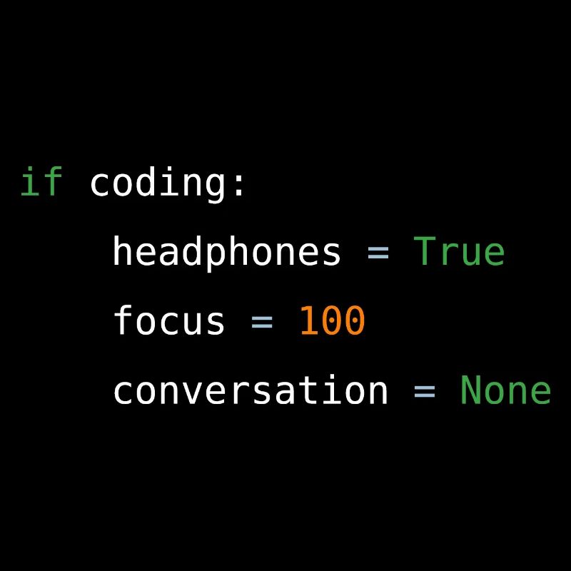 If coding headphones