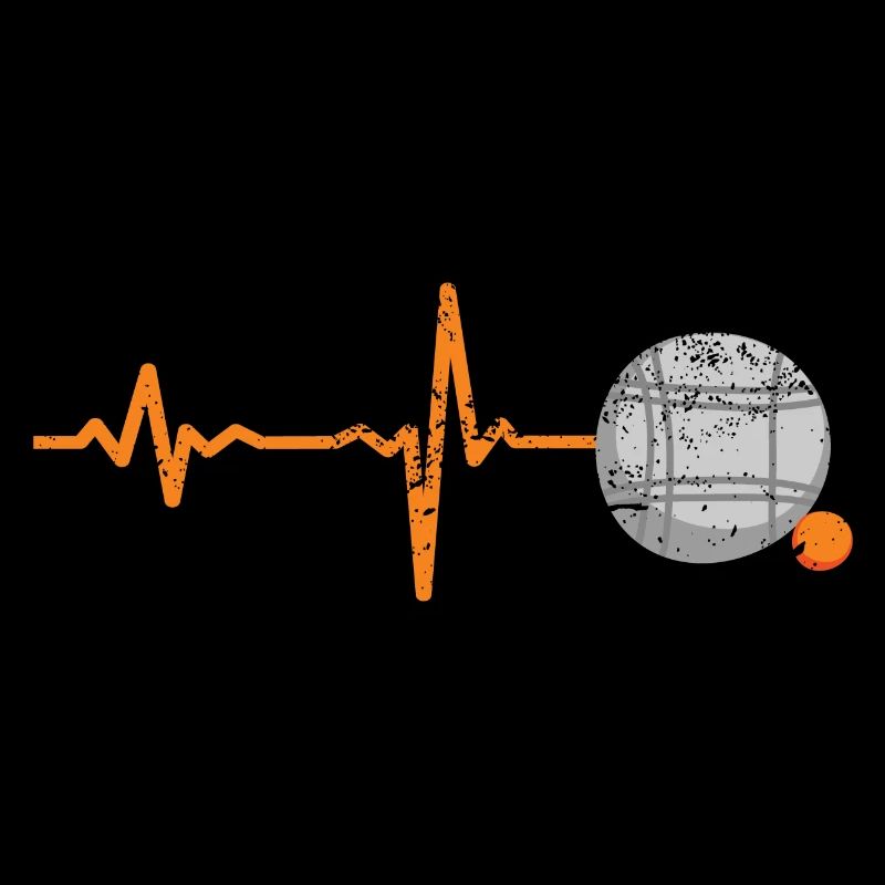Geschenk Heartbeat Boule Petanque