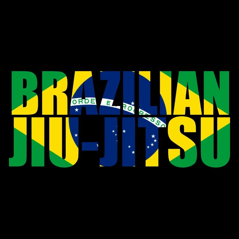 Drapeau brésilien de Jiu-Jitsu 3 BJJ
