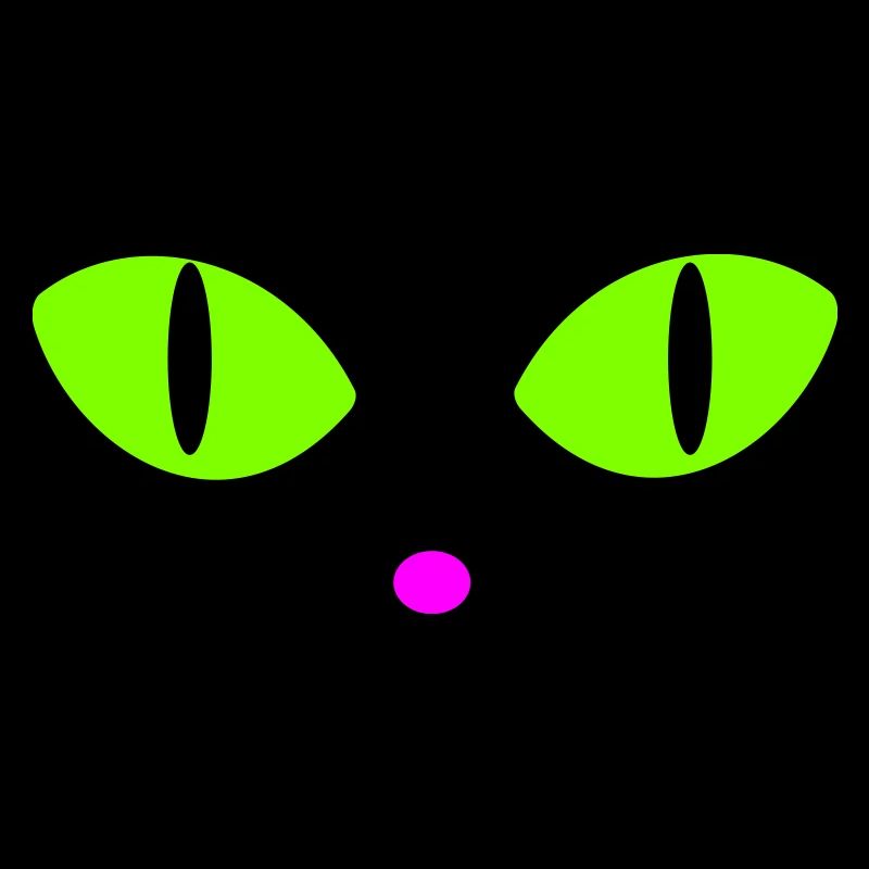Yeux de chat verts