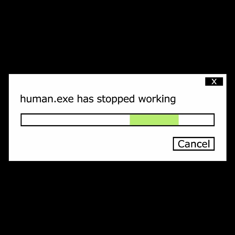 human.exe has stopped working saying human .exe