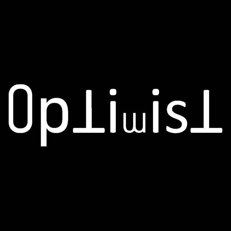 optimist word white