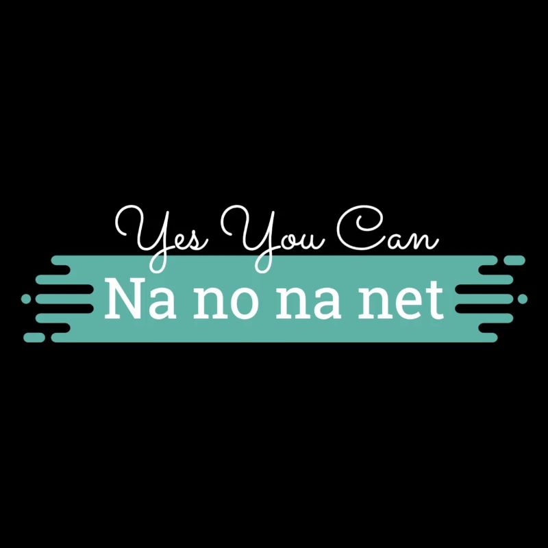 Na no na net - weißer Text