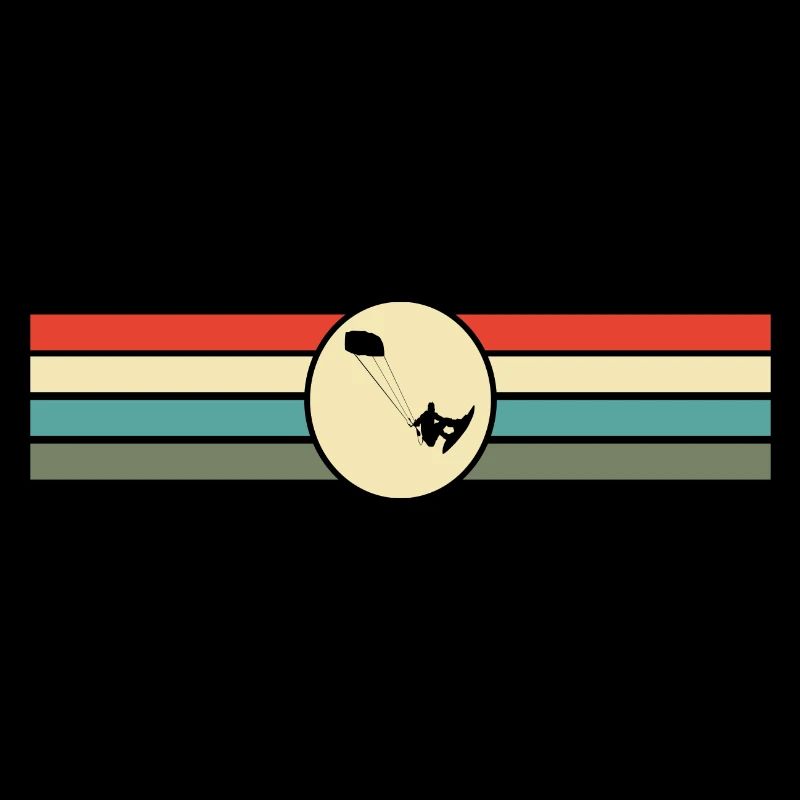 Kite Surfing Retro