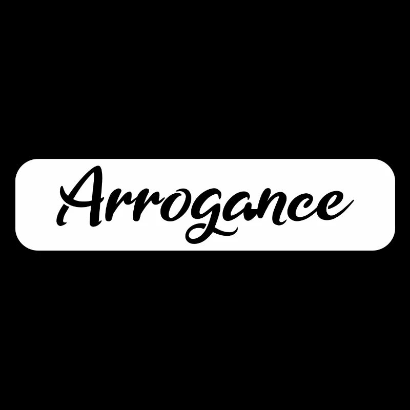 Arrogance Geschenk white