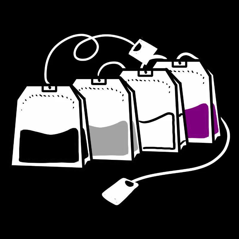 Asexueller Teebeutel Ace Pride