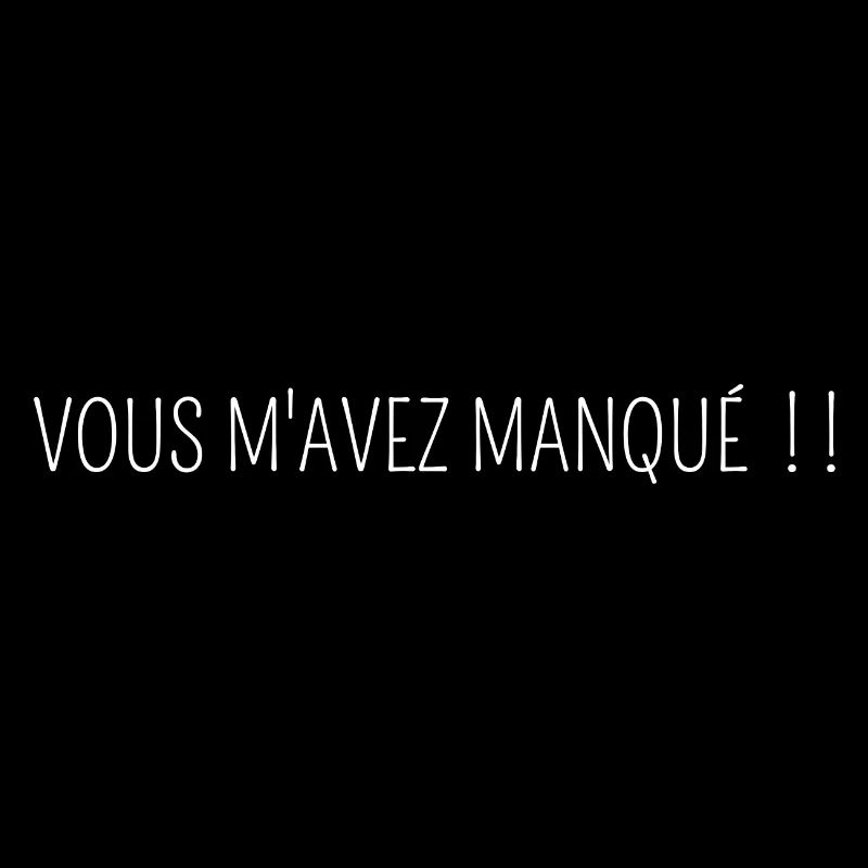 vous m avez manqué