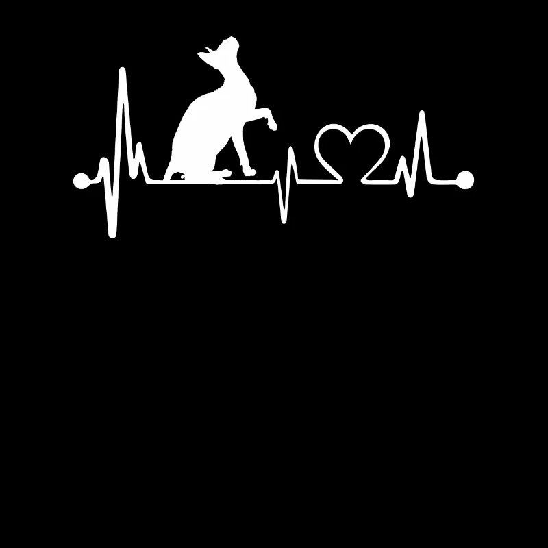 Conception de battement de coeur de chat Sphynx