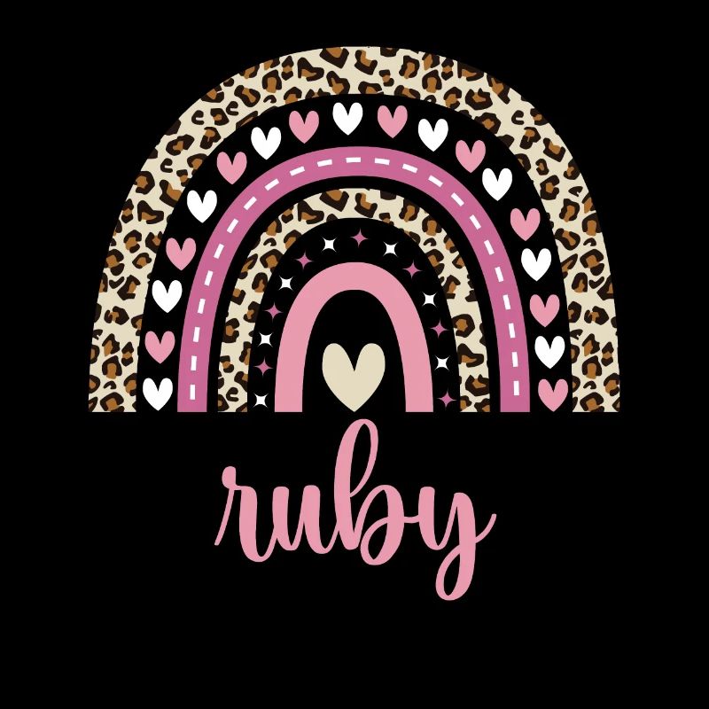 Ruby Regenbogen Name Geburtstag Ruby