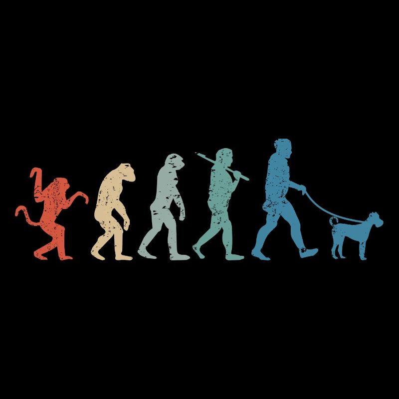 Irish Terrier Hund Papa Evolution Vintage