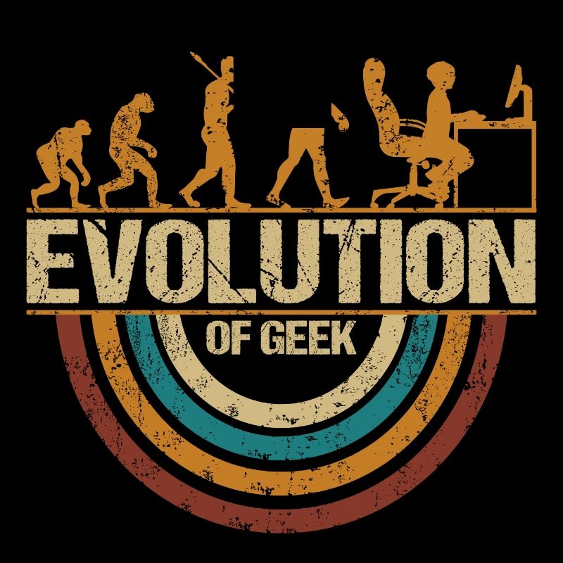 Computer Nerd Programmierer Evolution witzige