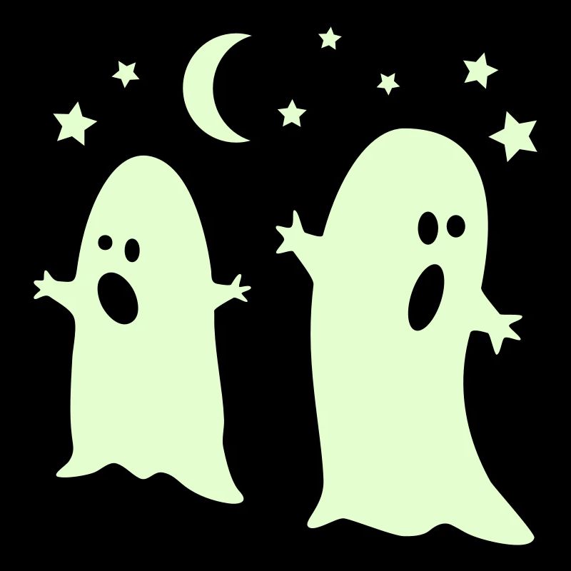 glow in the dark ghosts