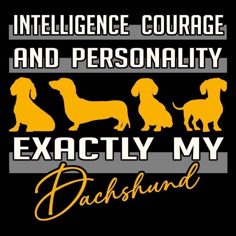 Intelligence, courage, personnalité - exactement mon teckel