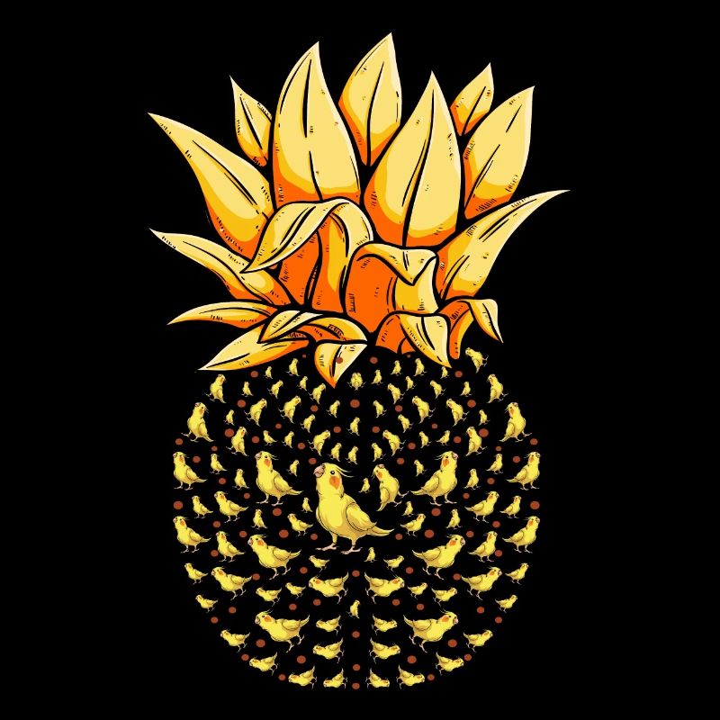 Tier Geschenk Ananas Nymphensittich