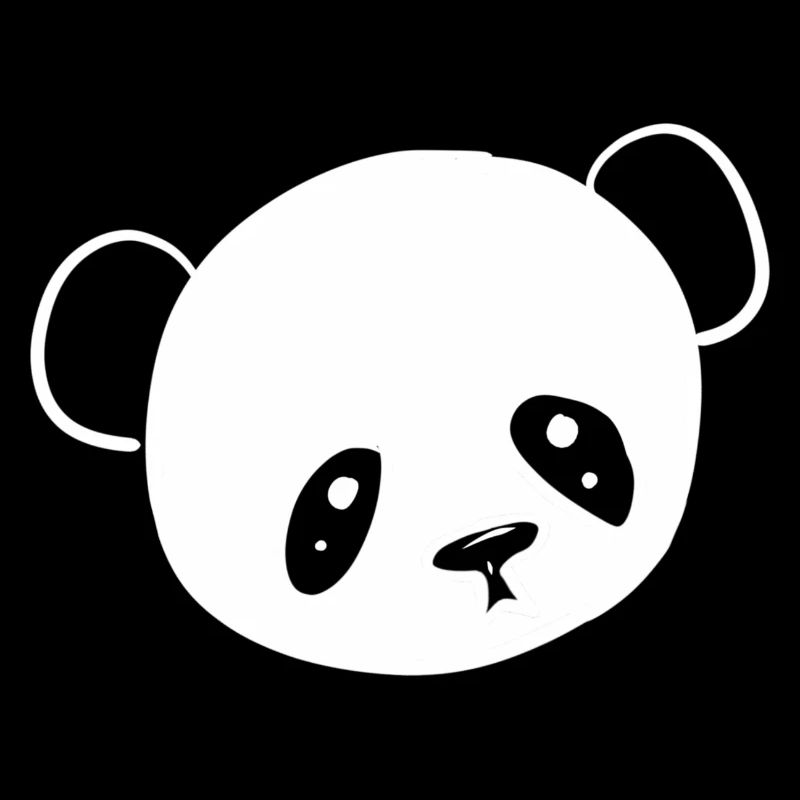 Symbol Panda Tier Kopf
