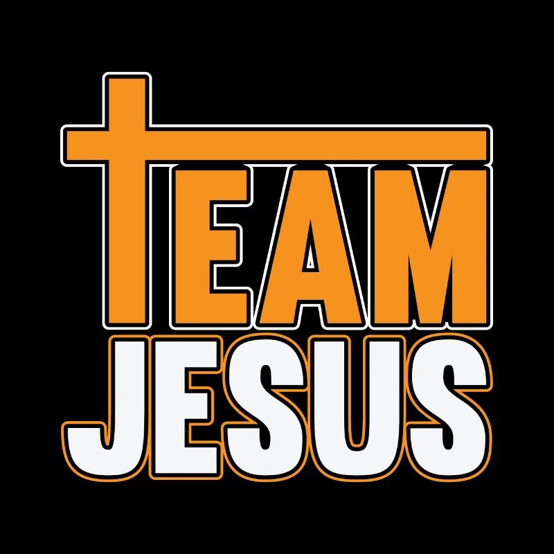 Équipe Jésus avec croix T pour les fans de la Bible