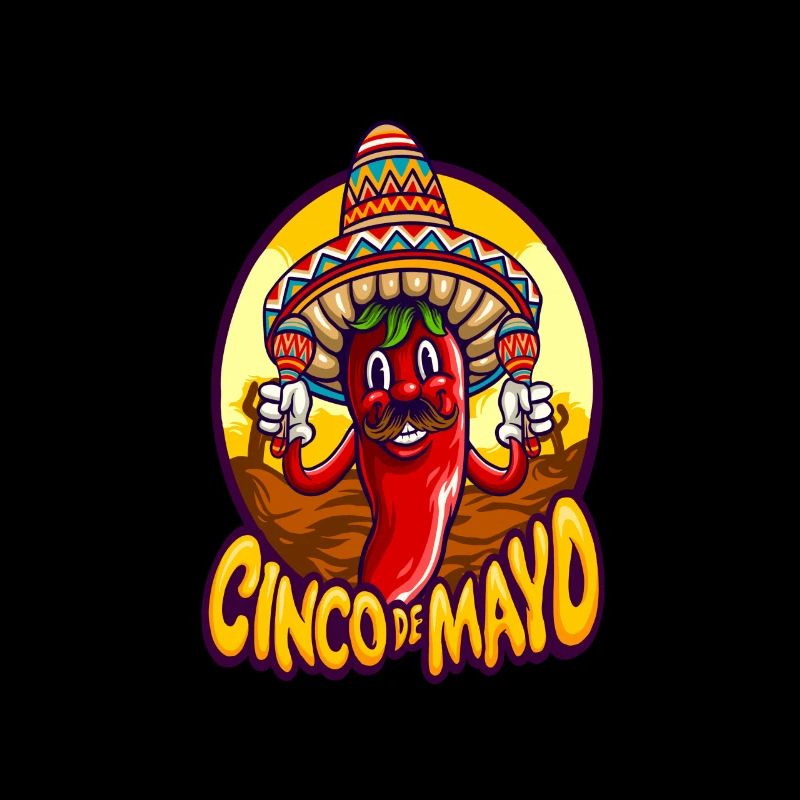 Chili Jouer Maraca Cinco De Mayo Drôle
