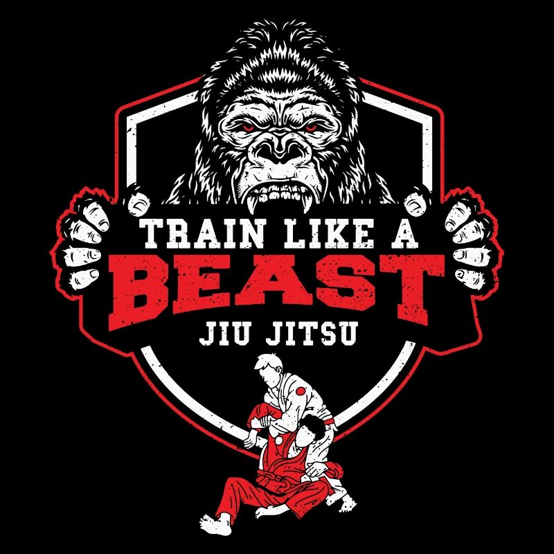 Train Like A Beast Jiu Jitsu - Affe