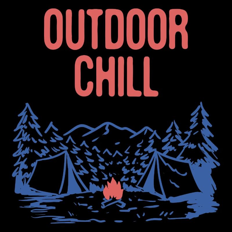 Outdoor Chill Camping Nature Lover Camper Trees
