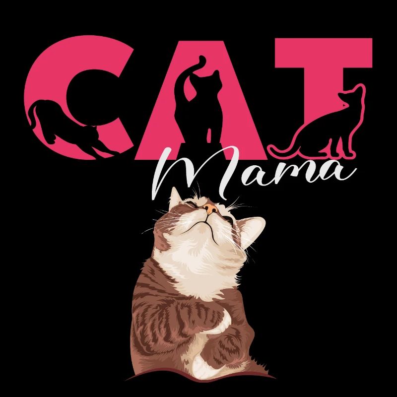 Drôle de maman chat