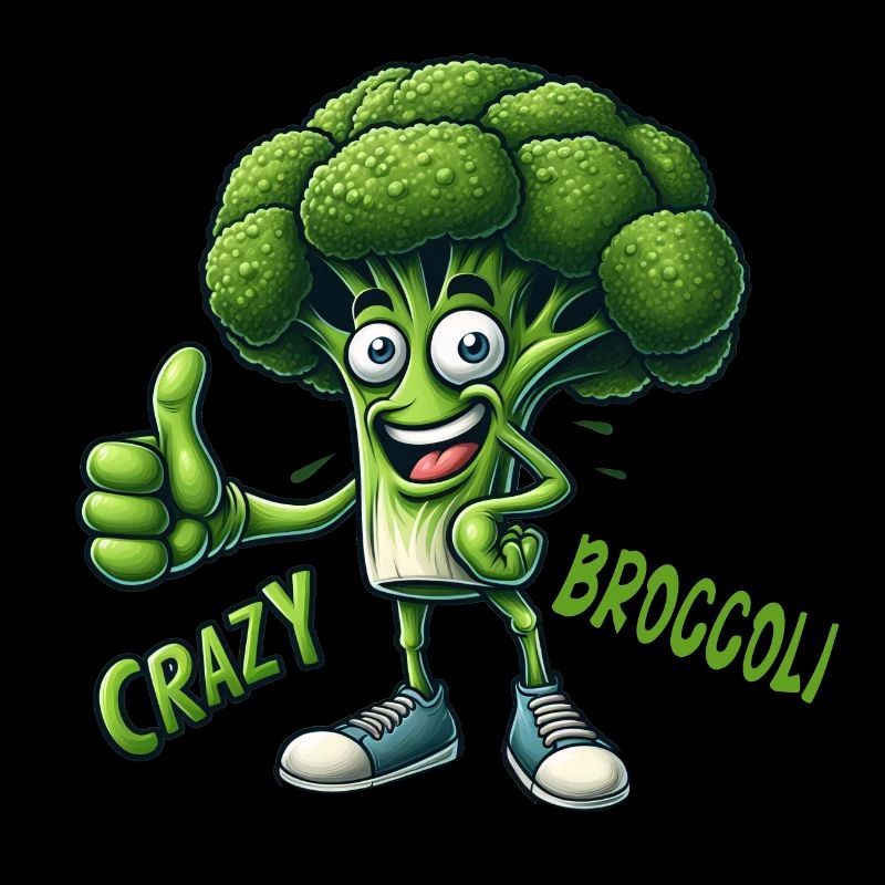 Crazy Veggies: Bro Broccoli Thumbs Up