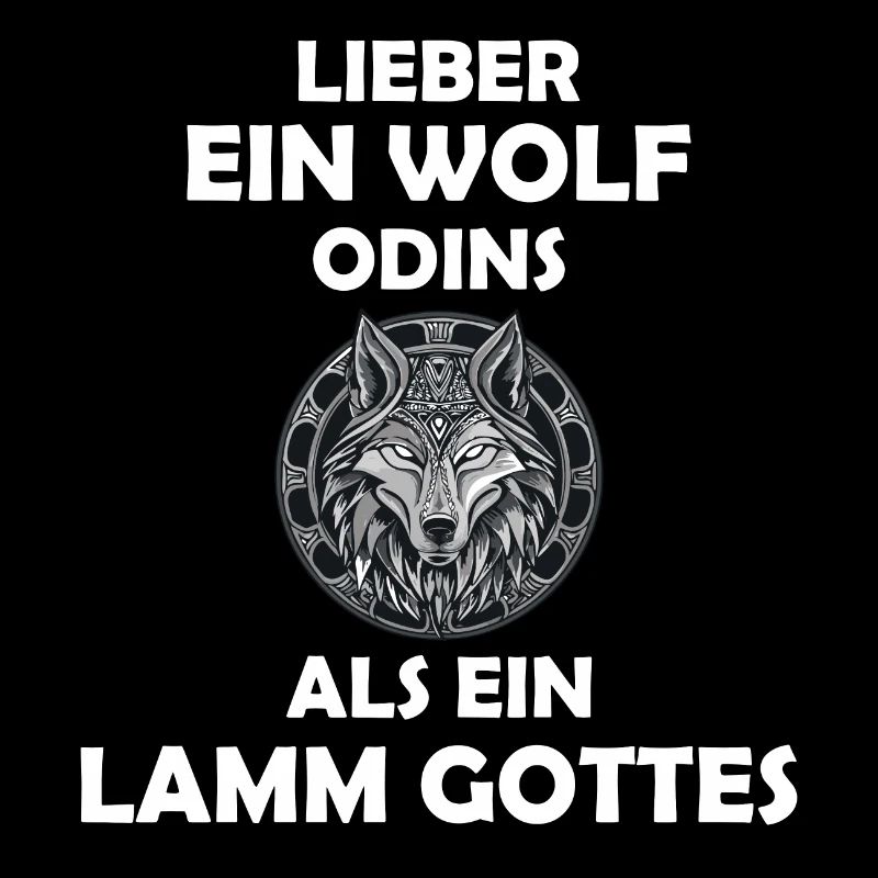 Walhalla Wolf Wölfe Odins Runen Nordischer Kompass