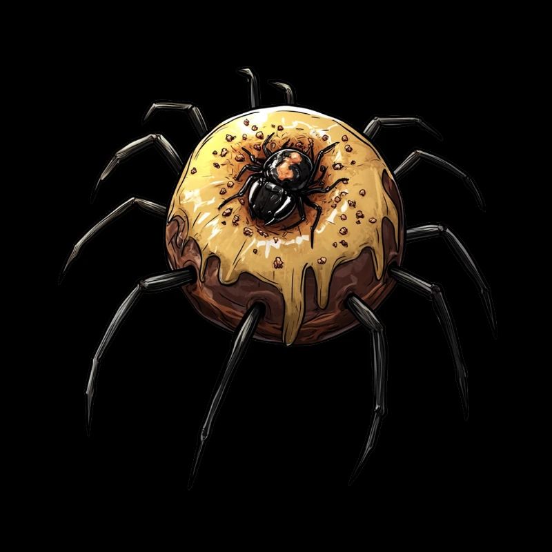 Donut araignée drôle motif créatif