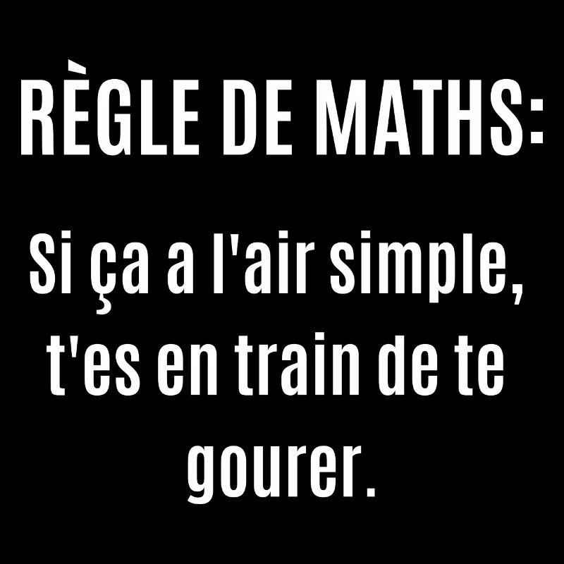 règle de maths