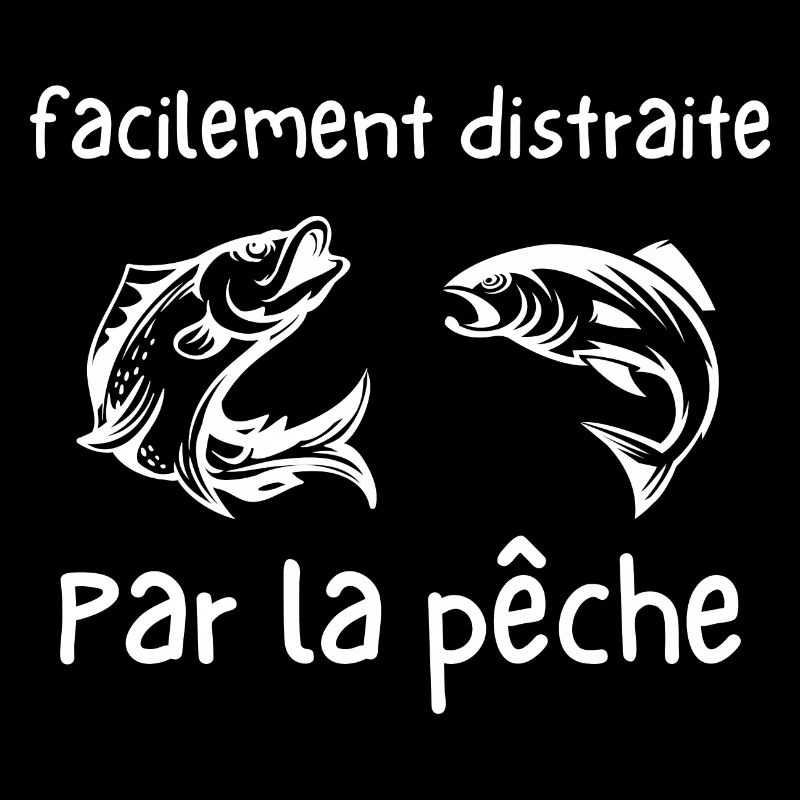 facilement distraite par la pêche