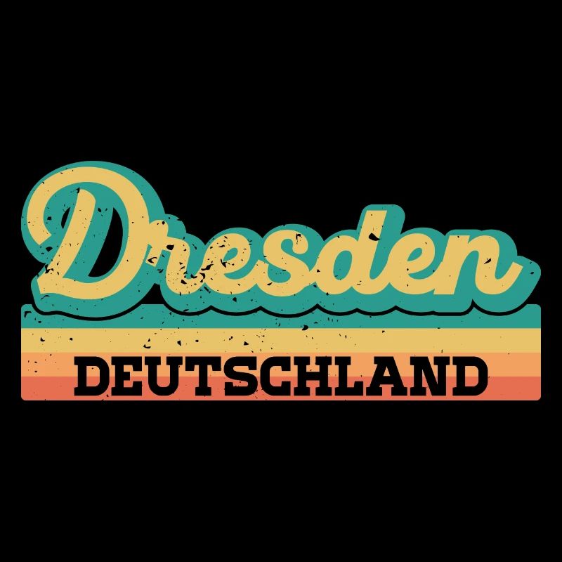 Dresden Germany GDR GDR Retro Flag