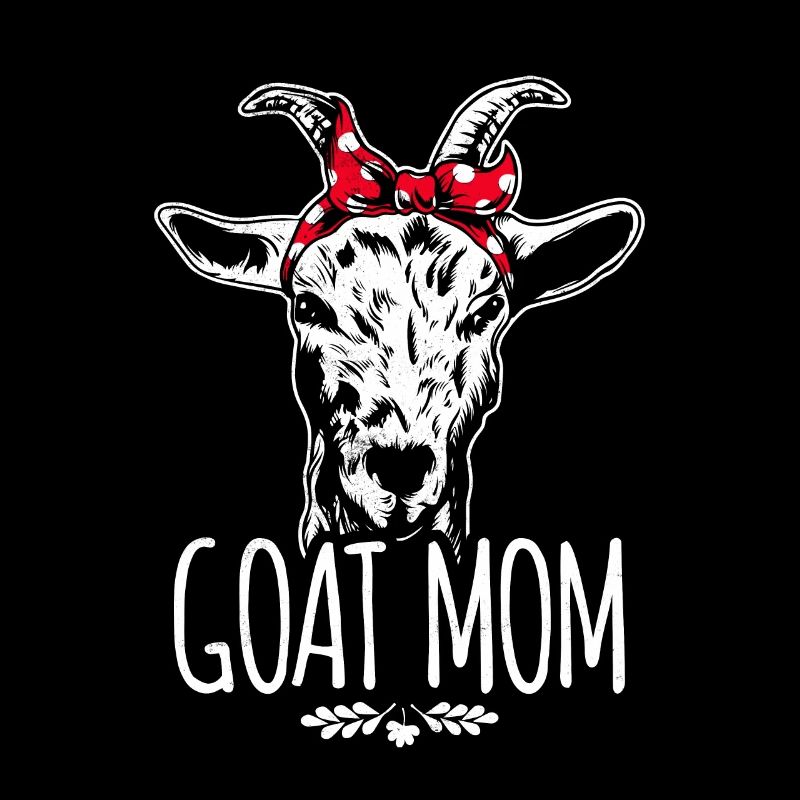 Visage de bandana de maman de chèvre