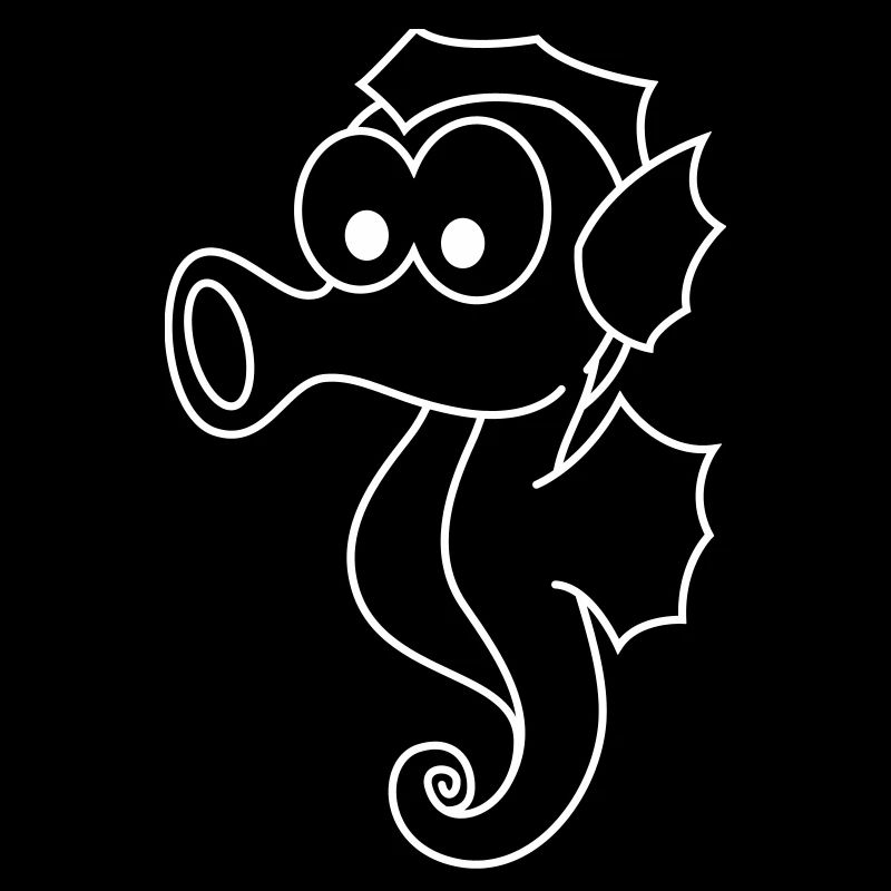 Seepferdchen Comic Tier