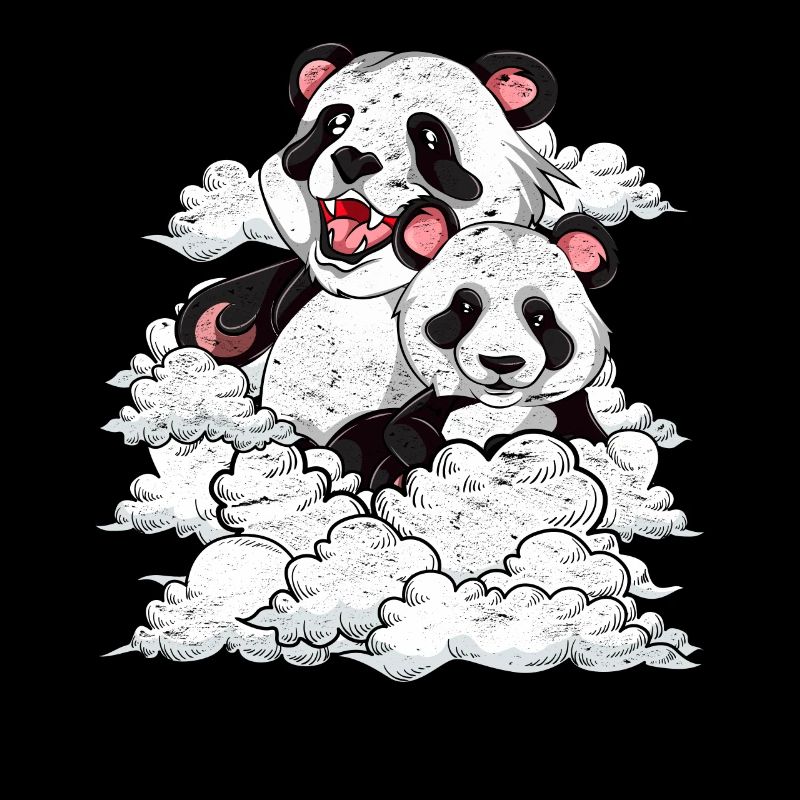 Mignon Panda Bear Zoo Animal Gift Clouds Panda