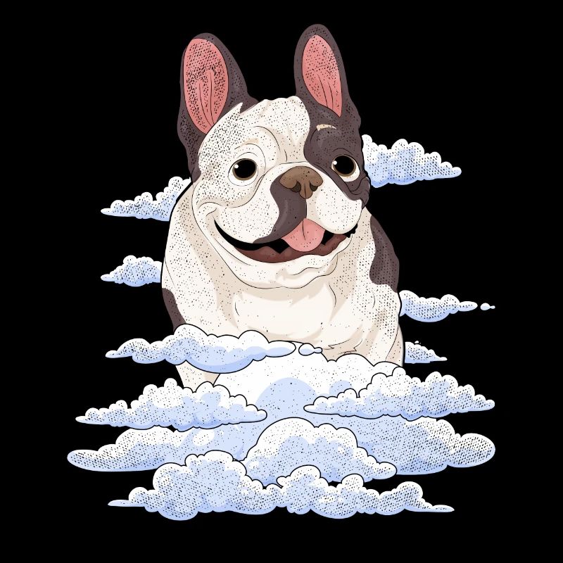 Frenchie Gift Clouds French Bulldog